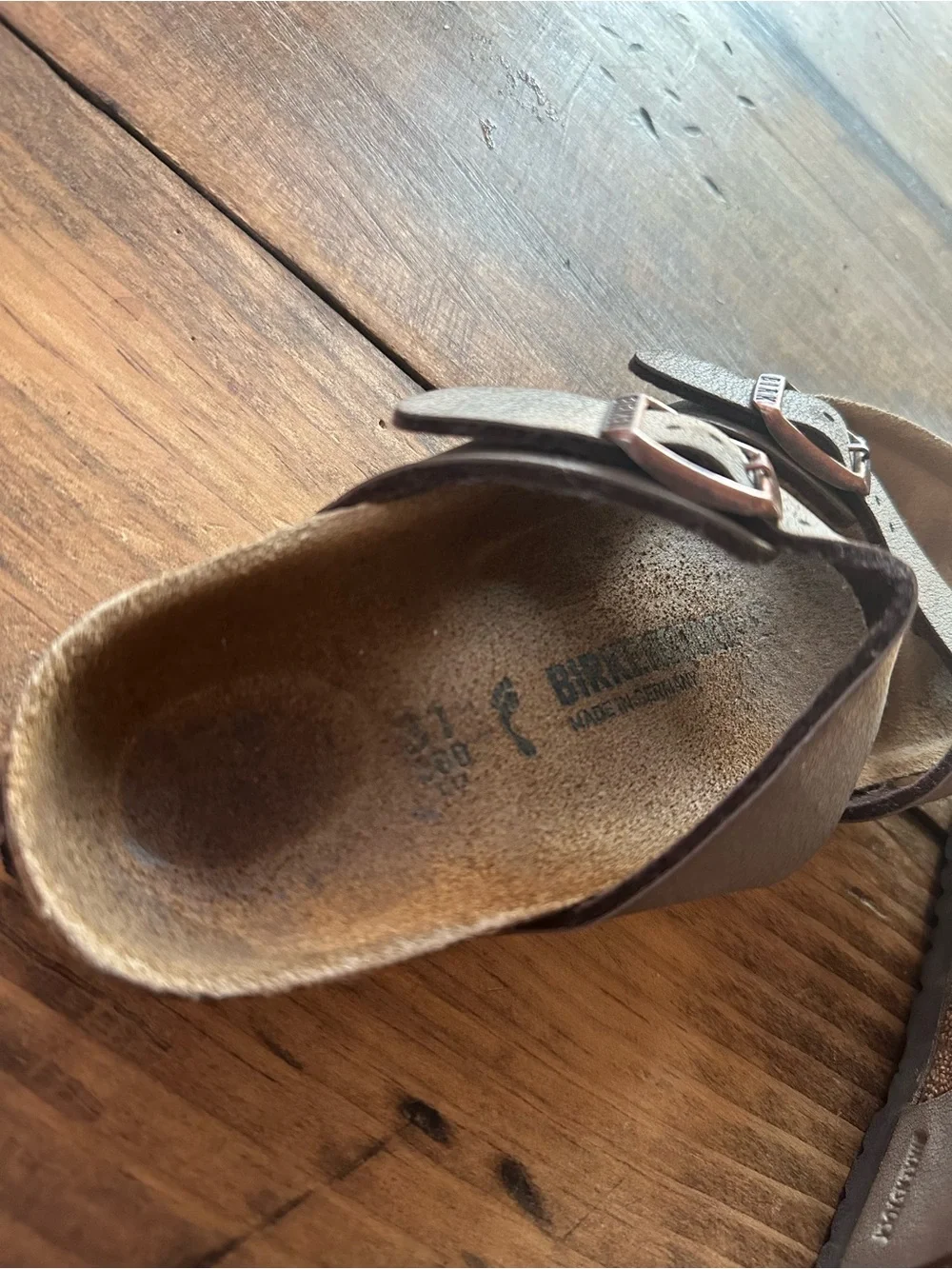 Birkenstock Mayari Brown Leather Sandals Size 31